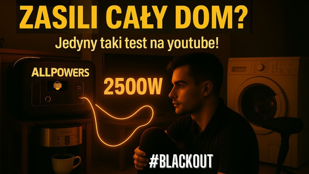 AllPOWERS R2500 - Awaryjne zasilanie domu- pralka, lod&oacute;wka, ekspres... Wszystko działa! Czyżby?