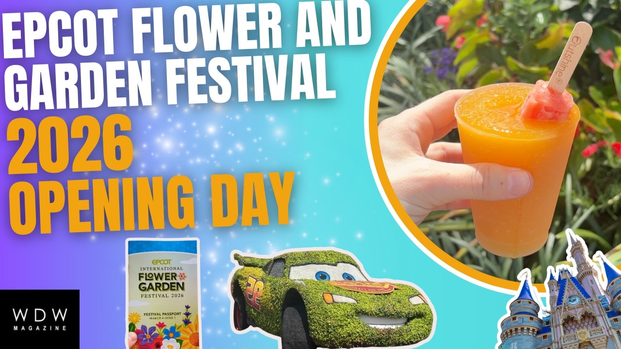 Epcot Flower and Garden Epcot Opening Day 2026