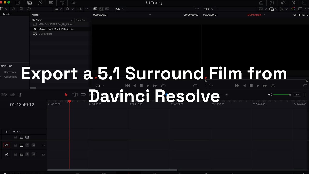 Export a 5.1 Surround Film from Davinci Resolve (Tutorial)