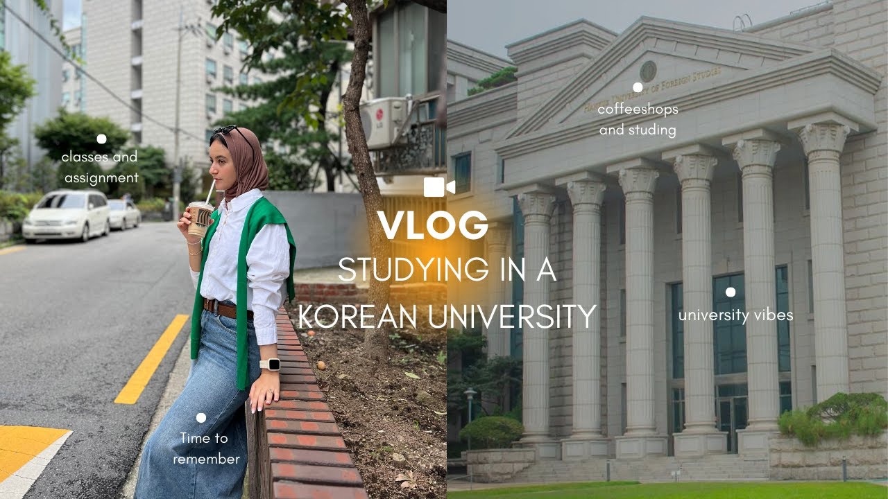 🎓🇰🇷Первая неделя университетского видеоблога ☁️| Университет иностранных исследований Хангук🏫
