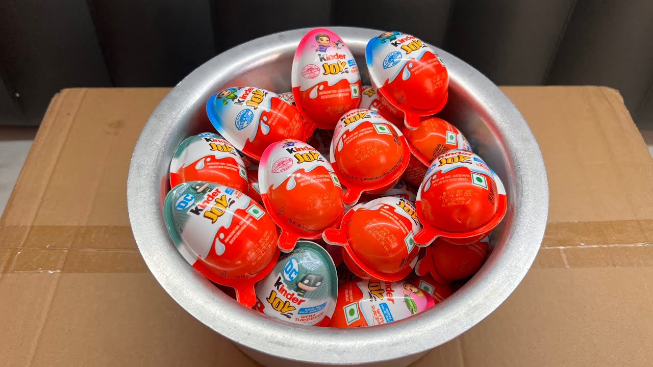 NEW! A LOT OF KINDER SURPRISE EGGS TOY (KINDER JOY) | Surprise Eggs and Kinder Joy ASMR Unboxing