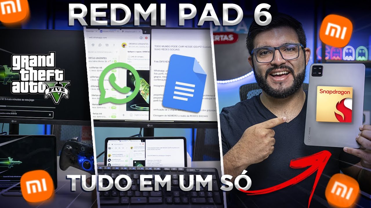 TOP! Xiaomi Pad 6 é tablet o mais POTENTE e custo benefício para comprar! trabalho, estudos e jogos
