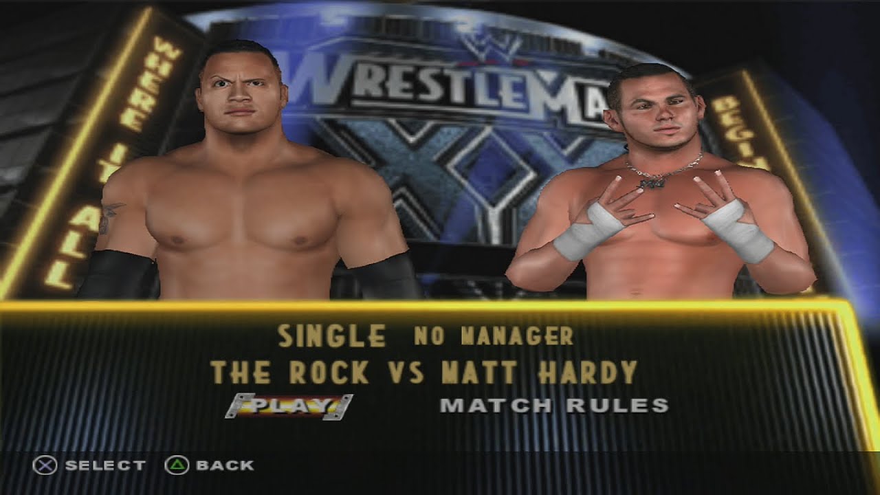 WWE SmackDown! vs. Raw | The Rock vs. Matt Hardy