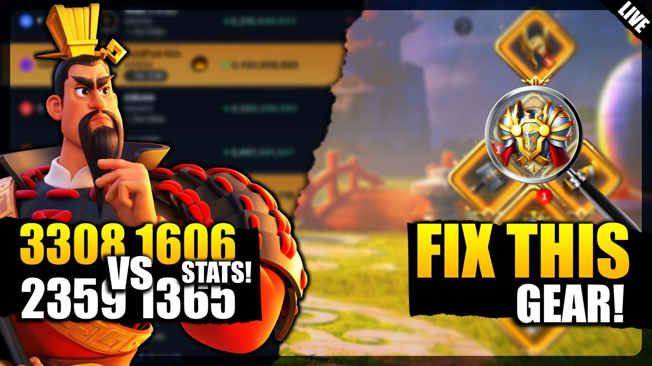 DAY 2 STATS! 3308 1606 vs 2359 1365 - I will help fix your GEAR meanwhile