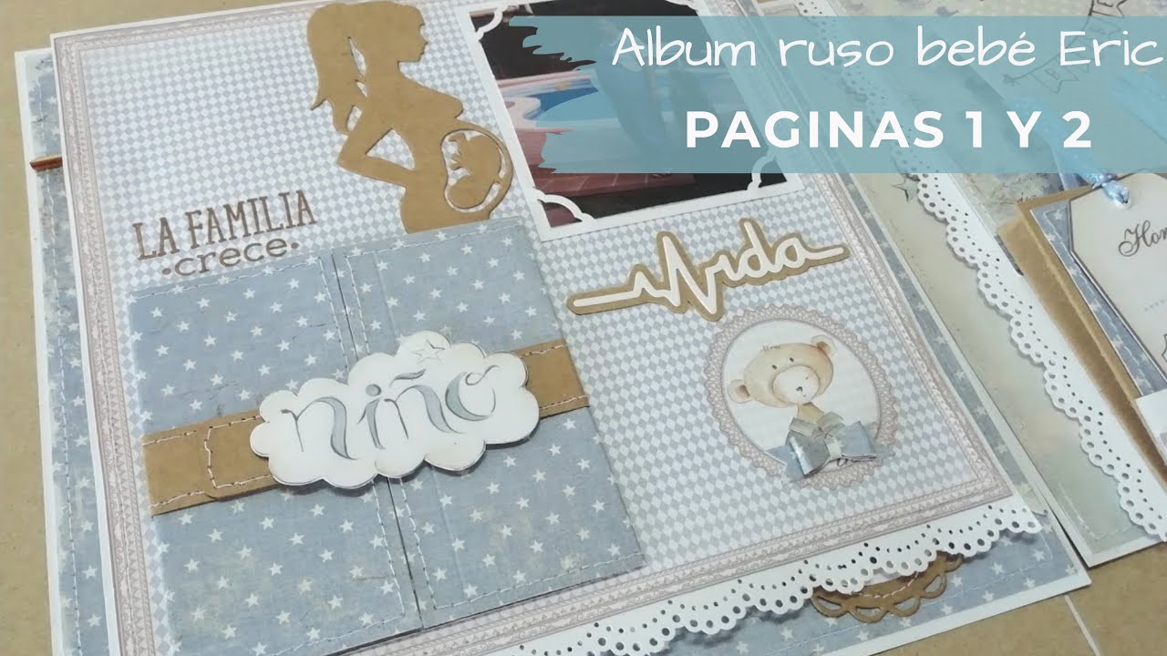 Album ruso bebé Eric - Páginas 1 y 2 - Dayka