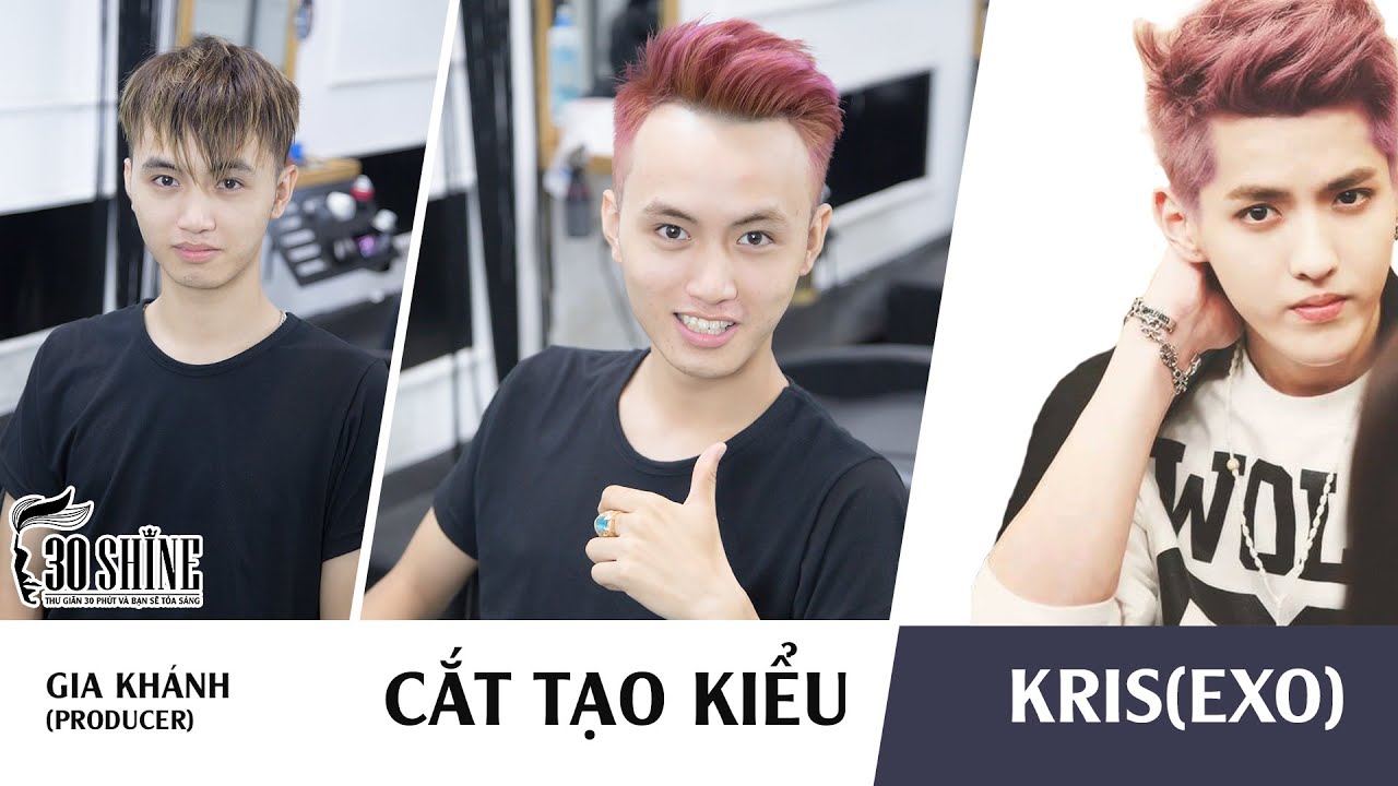 Cắt tạo kiểu Short Quiff | Phong cách Kris (EXO) | Gia Khánh