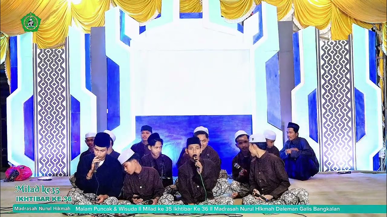 Pembacaan sholawat nabi dalam rangka Milad ke 35 ikhtibar 36 madrasah nurul hikmah 