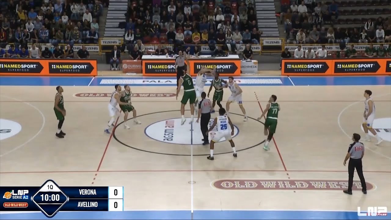 Тезенис Верона против Группы Ломбарди Авеллино Баскет 98–92: лучшие моменты