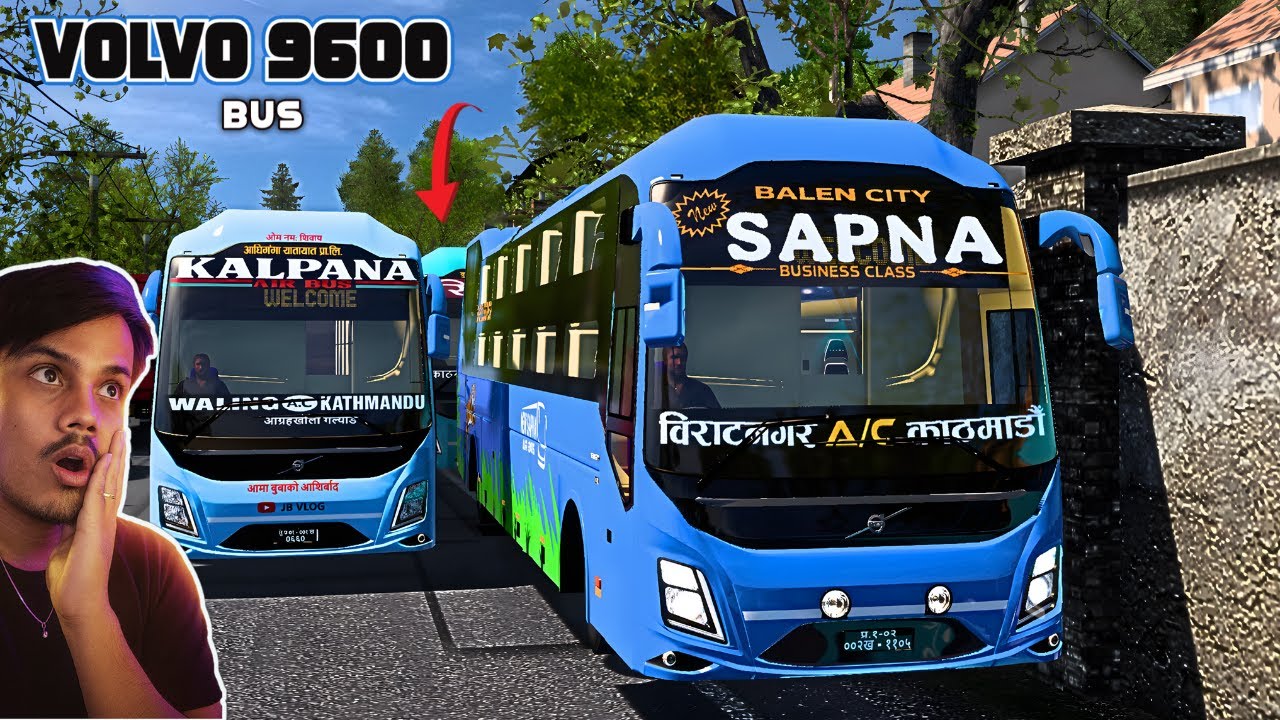 Volvo 9600 : Kalpana, Sapna & Simrik  Bus | Crazy Drivers Convoy
