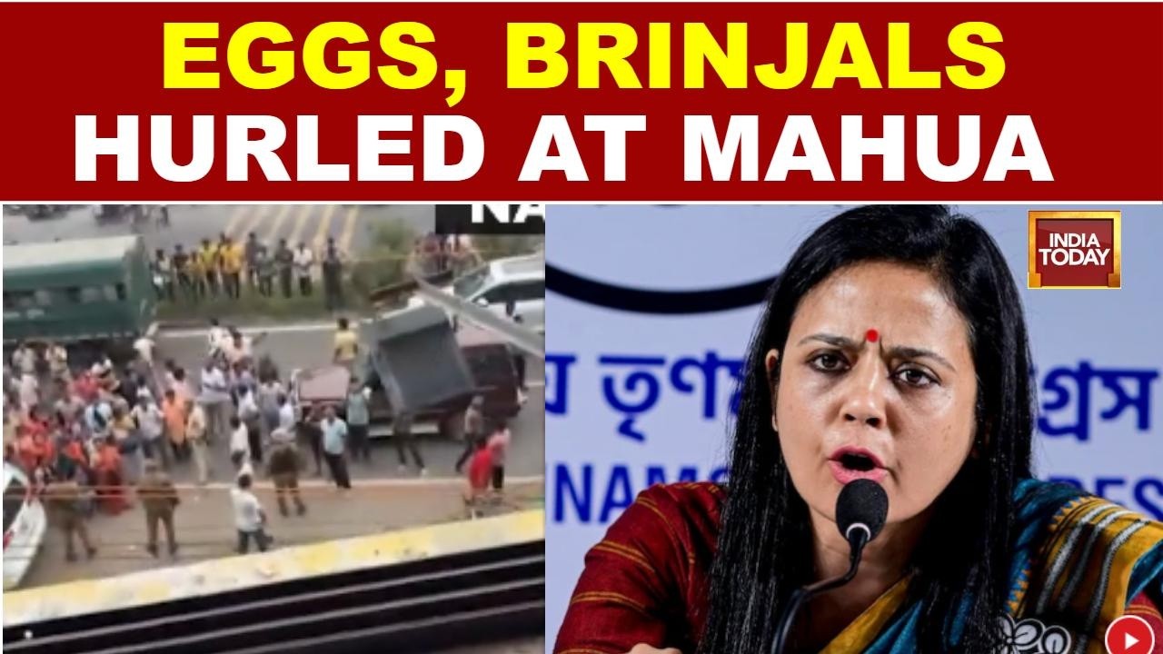 LIVE: Mahua Moitra Alleges BJP Workers Targeted TMC Office With Eggs, Brinjals | Facebook Live