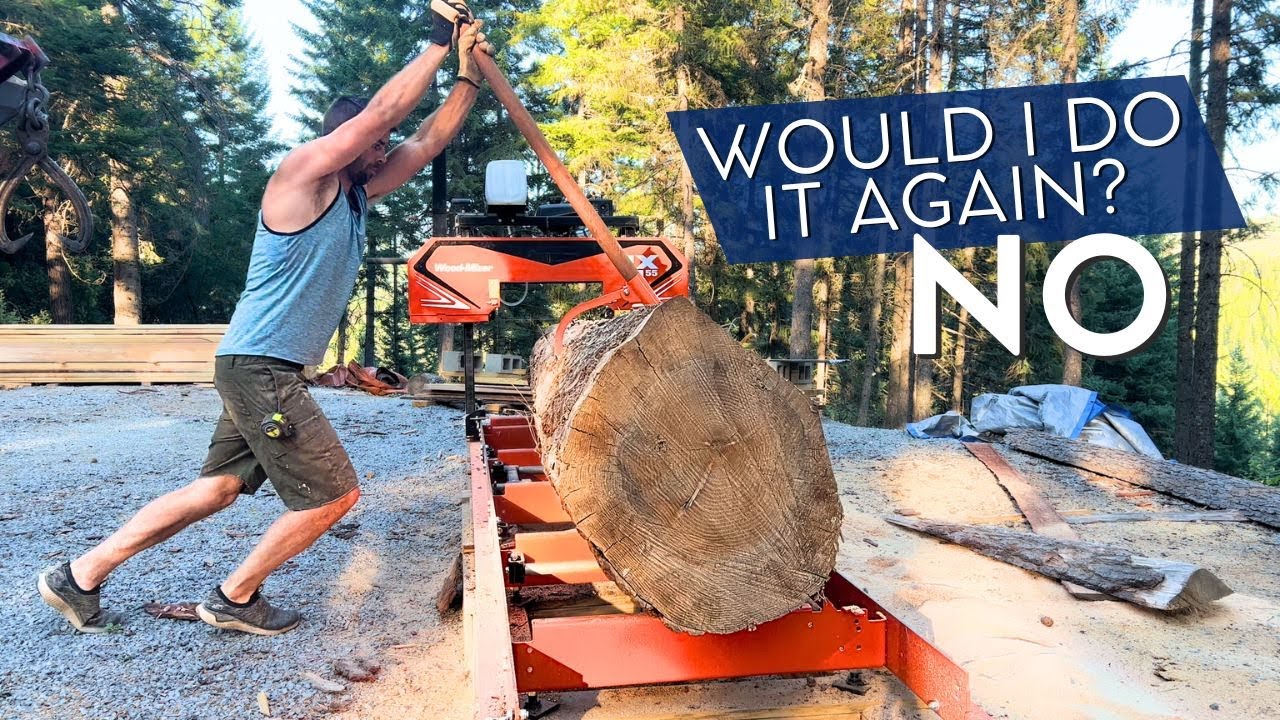 Sawmilling a Log Too Big to Handle | Wood-Mizer LX55 Portable Sawmill