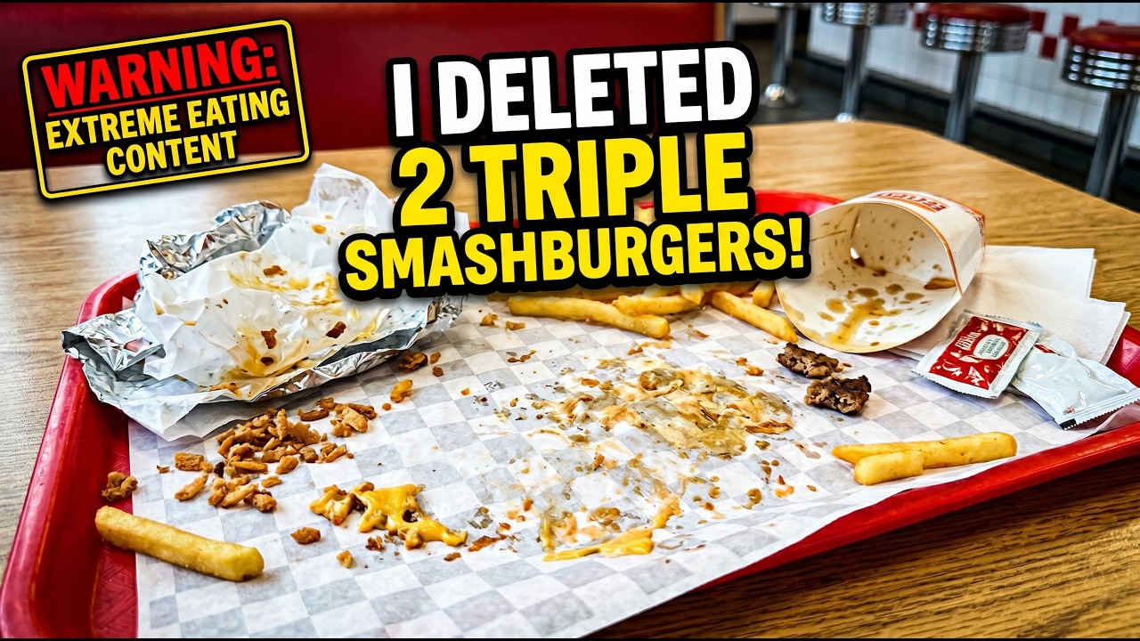 I JUST REMOVED 2 TRIPLE SMASHBURGERS FROM EXISTENCE (GRAPHIC CONTENT)