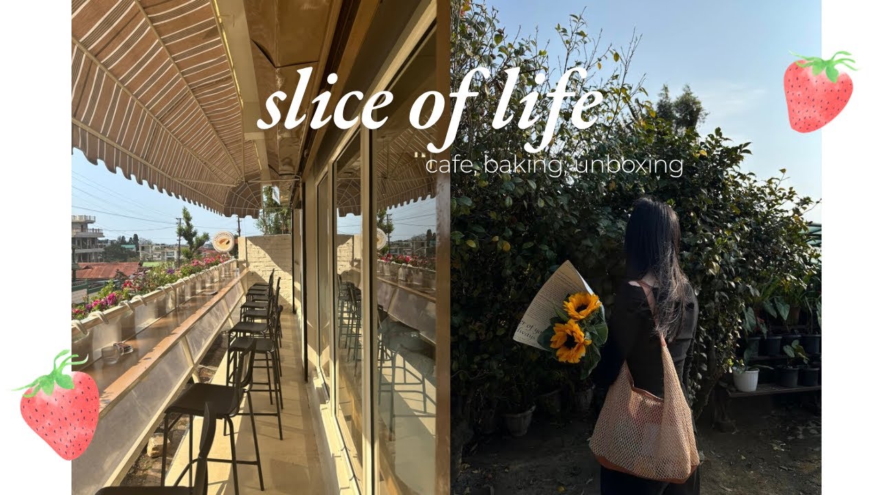 home cafe, baking, clips from home, slices of memories from other towns 🍓