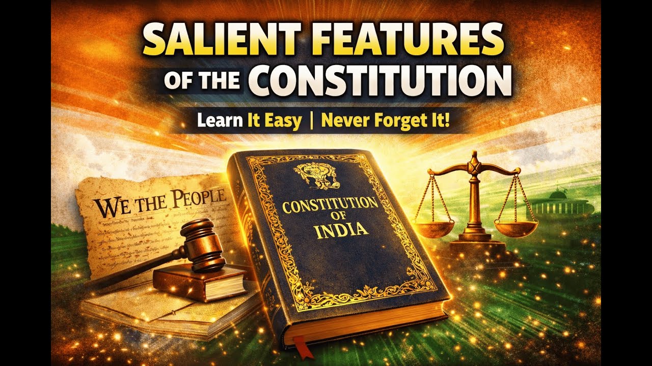 Salient Features of the Constitution of India | Learn It Easy | Never Forget It!