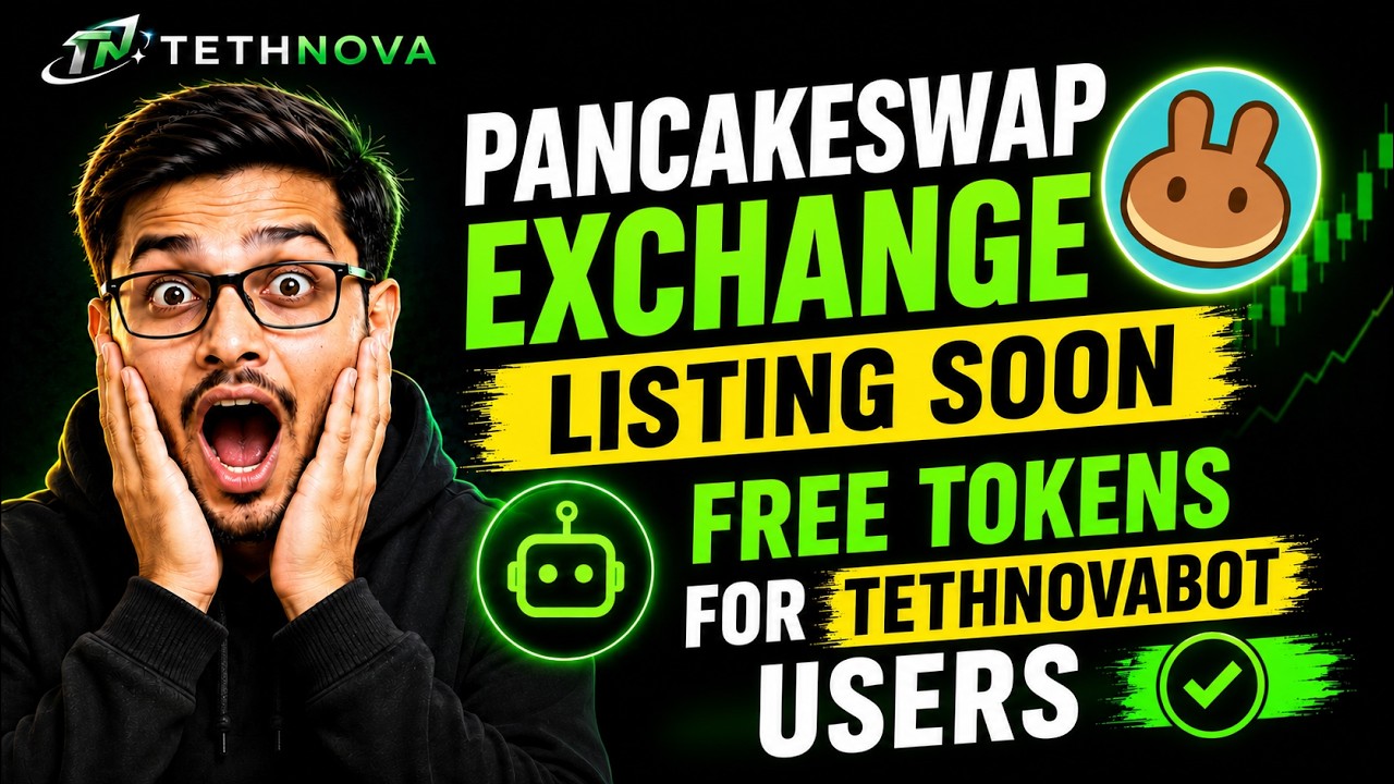 USDT Earning Telegram Bot Update 🚀 | TETHNOVA TNV Token Launch & PancakeSwap Listing