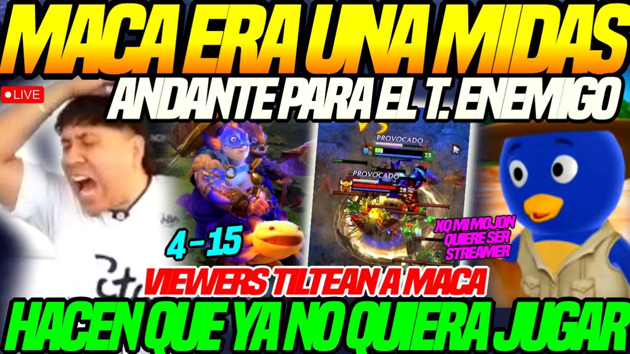 😲MACARIUS no QUERIA JUGAR tras SER AG4RR4DO de MIDAS😲VIEWERS lo TILTEAN con el TTS, termina 4-15
