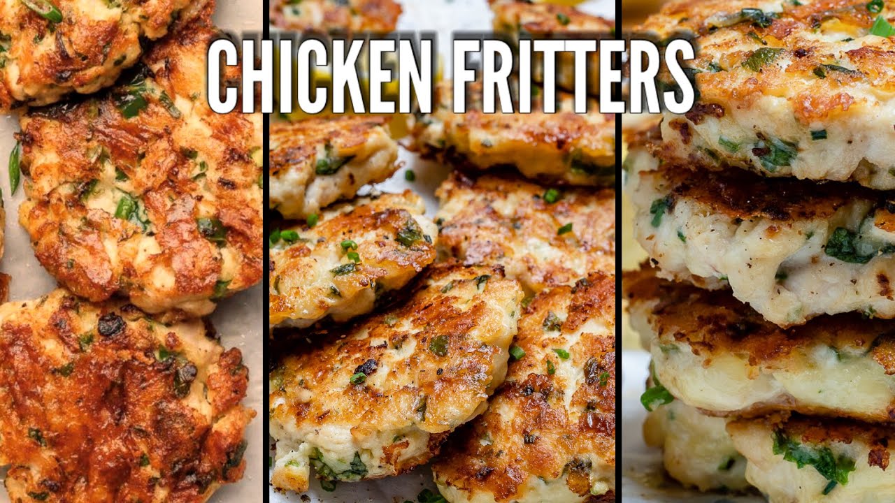 Crispy Chicken fritters |  Easy Chicken Fritters | chicken patties | SONALI’S KITCHEN
