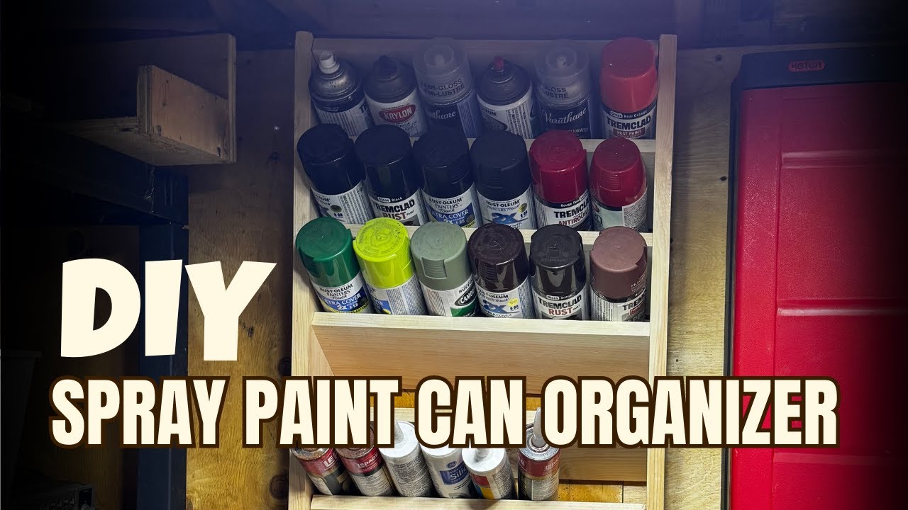 DIY Spray Paint Can Holder Organization - One Day Builds!