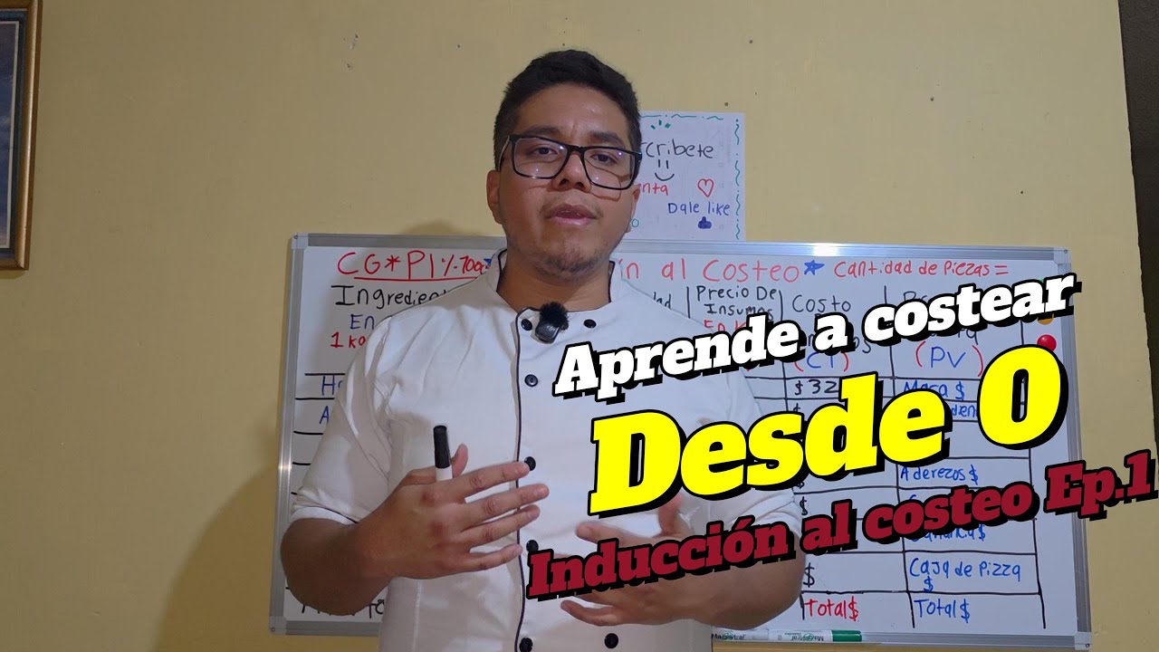 COMO COSTEAR RECETAS APRENDE DESDE 0 - INDUCCIÓN AL COSTEO EP.1