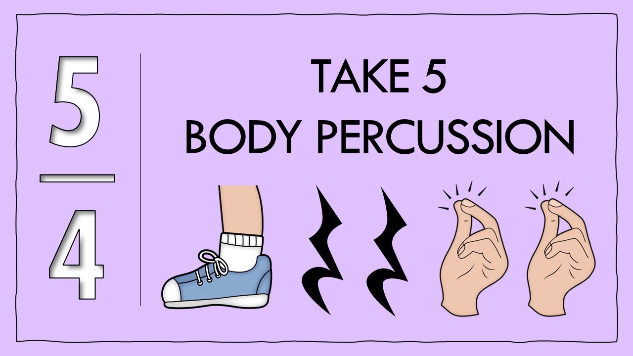 5/4 Easy Body Percussion Play-Along | Take Five 🎷