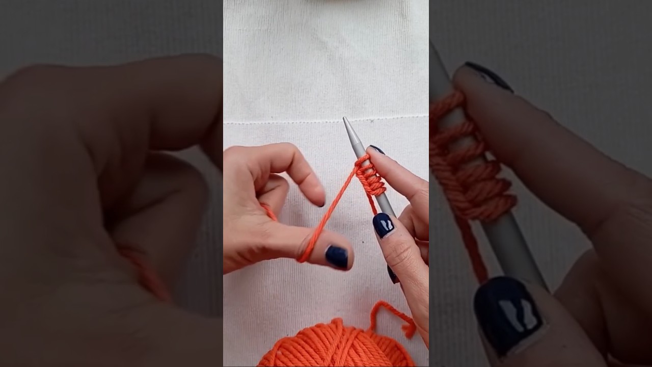 Come avvio le maglie sui ferri #tutorial #knitting #crochet #patterns #followformorevideo