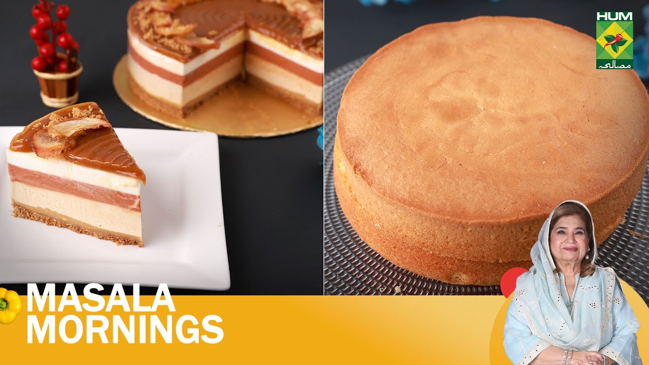 Cake Sponge with Cake Improver & Caramel Apple Cheesecake | Chef Shireen | Masala Mornings 9 July 24