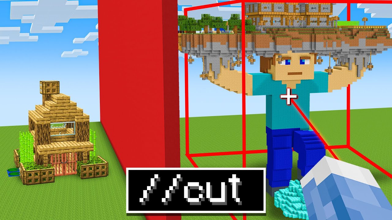 I Cheated Using //cut in Minecraft