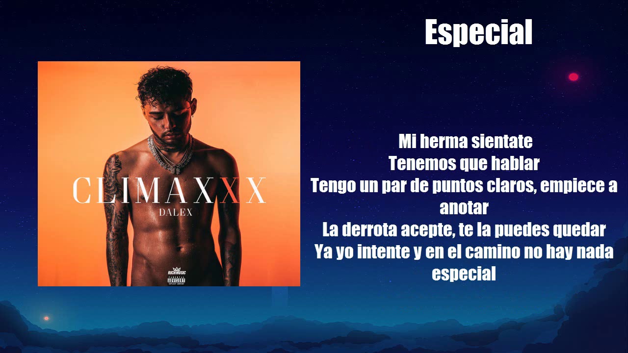 Dalex - Especial (LETRA)