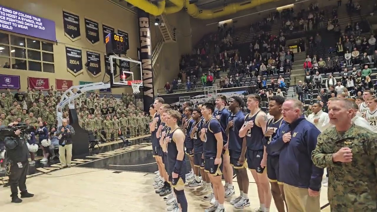 Army Sings First, Navy Second Post 81-63 Mids Mens Win at West Point 2-21-26