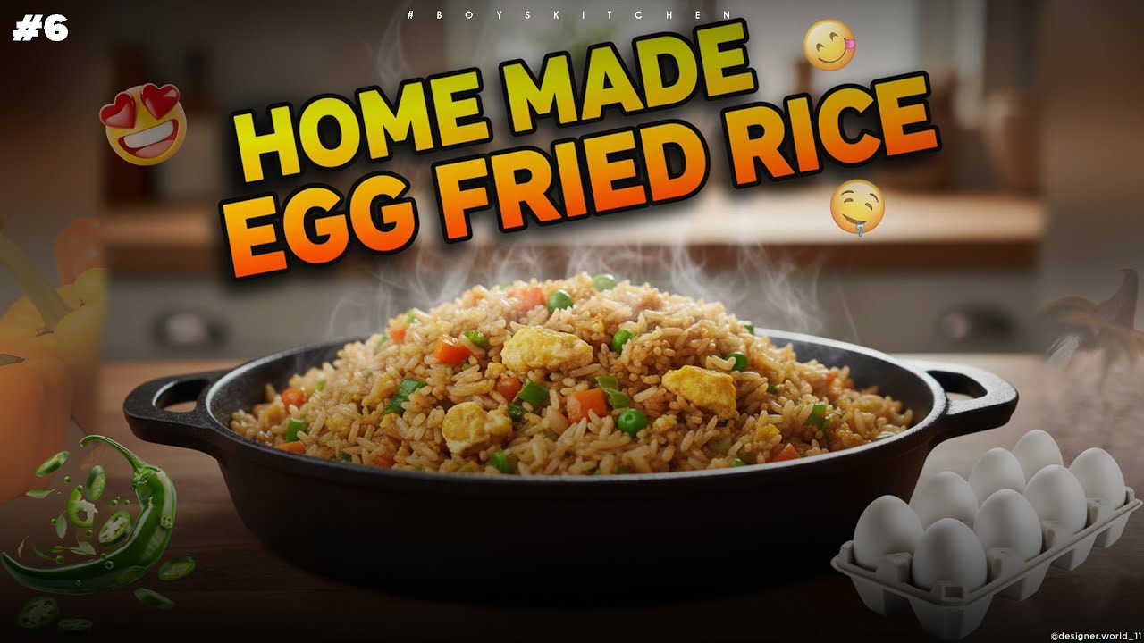 Homemade Egg Fried Rice |ఎగ్ ఫ్రైడ్ రైస్ | BoysKitchen.1122 