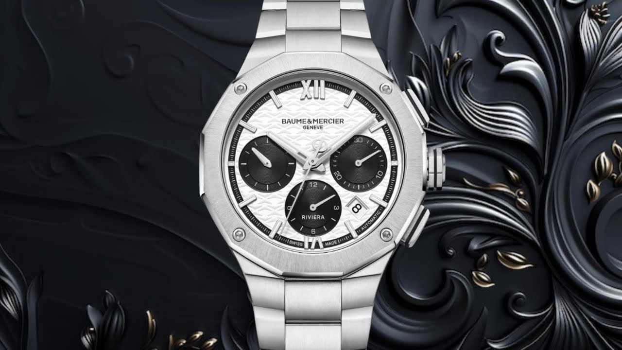 Baume et Mercier 10827 Riviera Chronograph Panda Dial