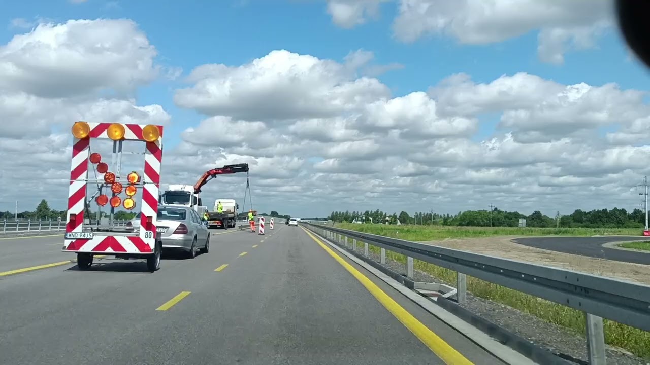 Kazuń Polski - Płońsk - postępy prac na S7 04.08.2025