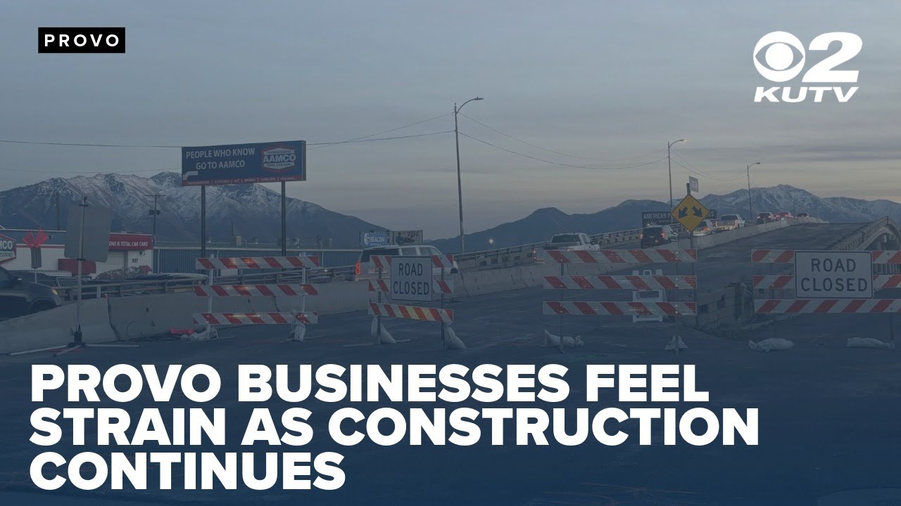 Provo businesses feel strain as University Avenue bridge construction continues