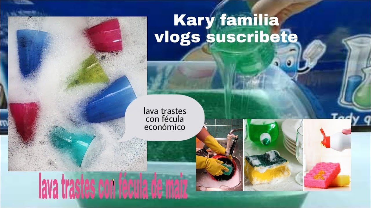 Lava trastes ahorrador de fécula de maíz te va a encantar 👍