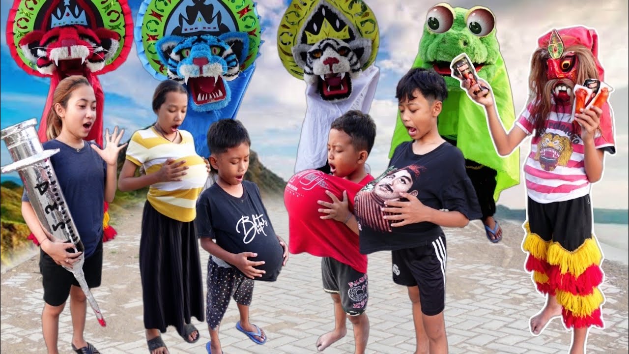 GARA_GARA MAKAN SOSIS VICHO DAN TEMANNYA MELAHIRKAN BARONGAN