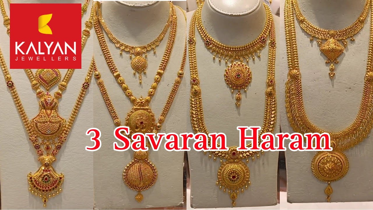 Kalyan Jewellers 3 Savaran Haram Collections | Haram & Necklace | Wedding Collections | Turkey