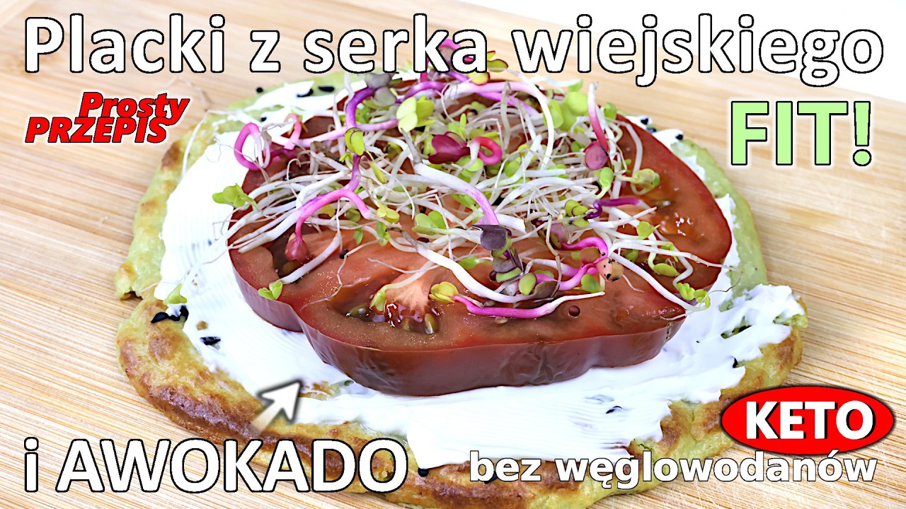 Placuszki z serka wiejskiego, jajek i AWOKADO - FIT, keto i PYSZNE
