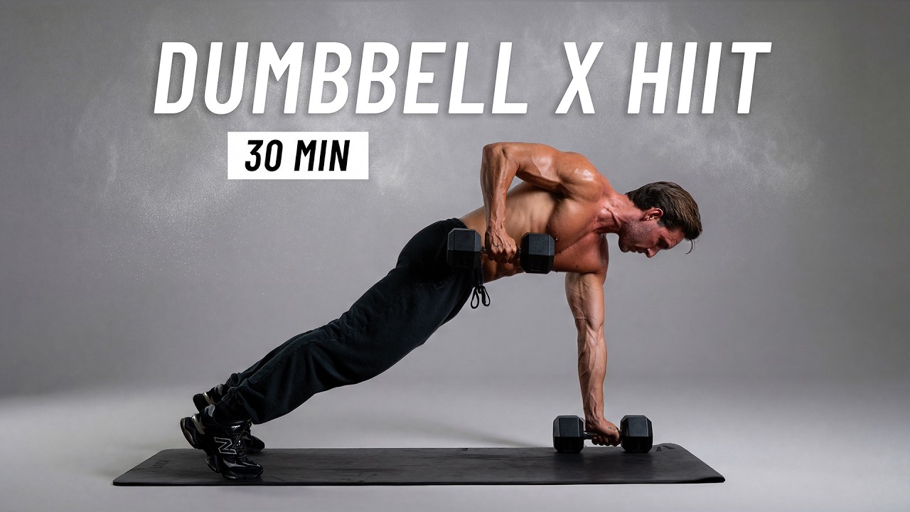 30 Min Full Body Dumbbell HIIT Workout - Strength Training & Fat Burn at Home
