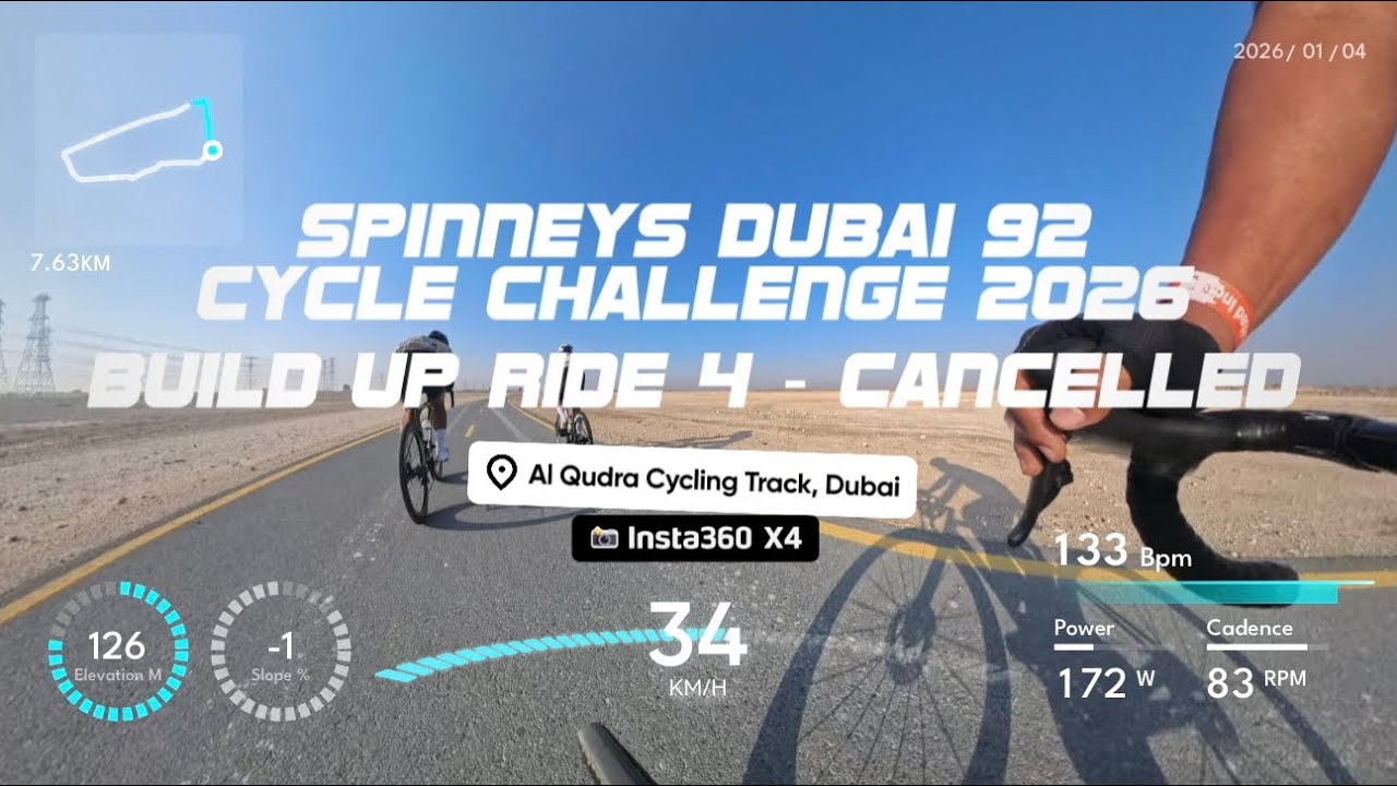 Race Cancelled by Heavy Fog 🌫️ | Spinneys Dubai Cycle Challenge BUR 4 ❌🏁🚴🏼🚴🏼