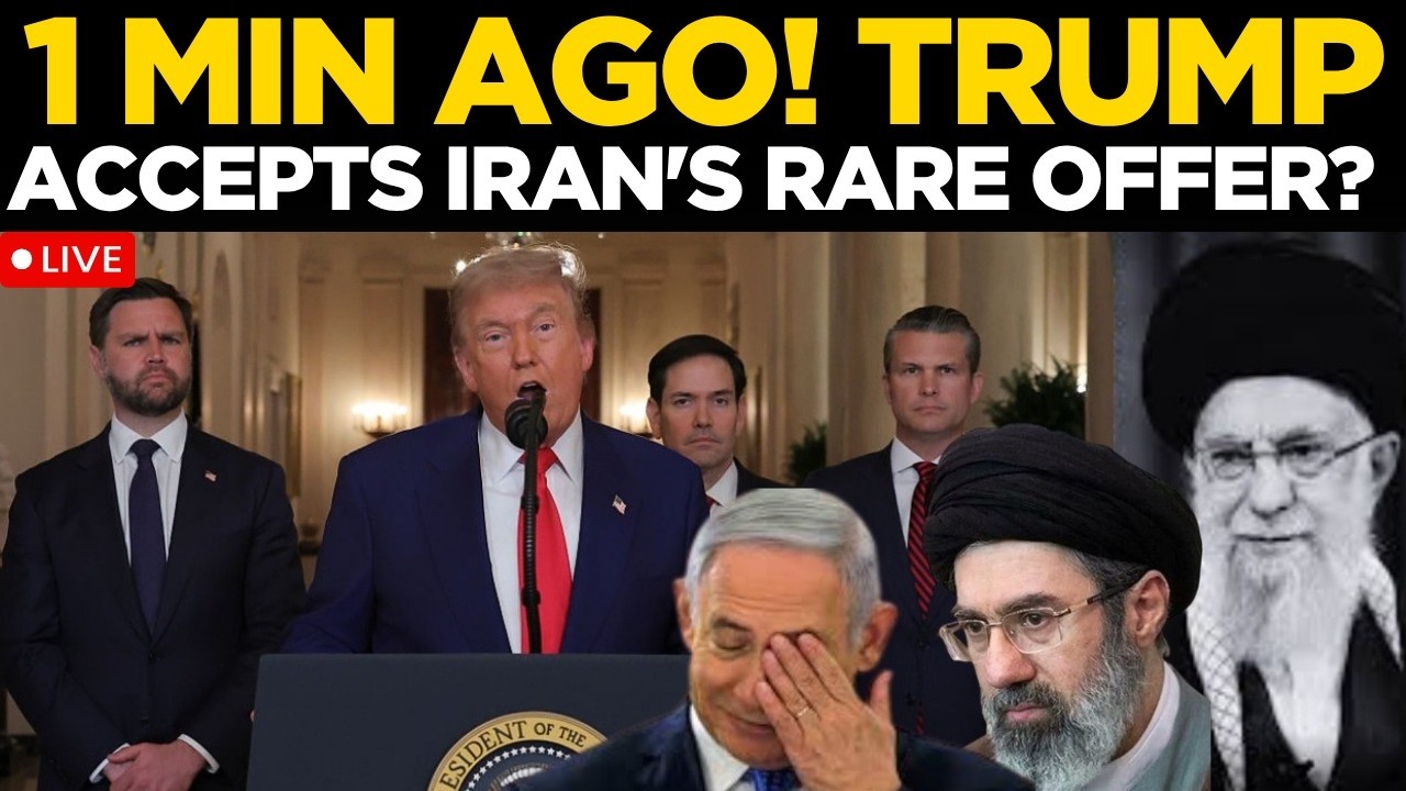 Breaking News LIVE: Trump Accepts Iran's Offer; US To Ditch Netanyahu? | Trump News | US News LIVE