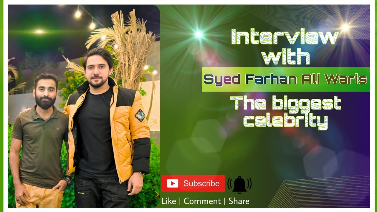 farhan ali waris / interview