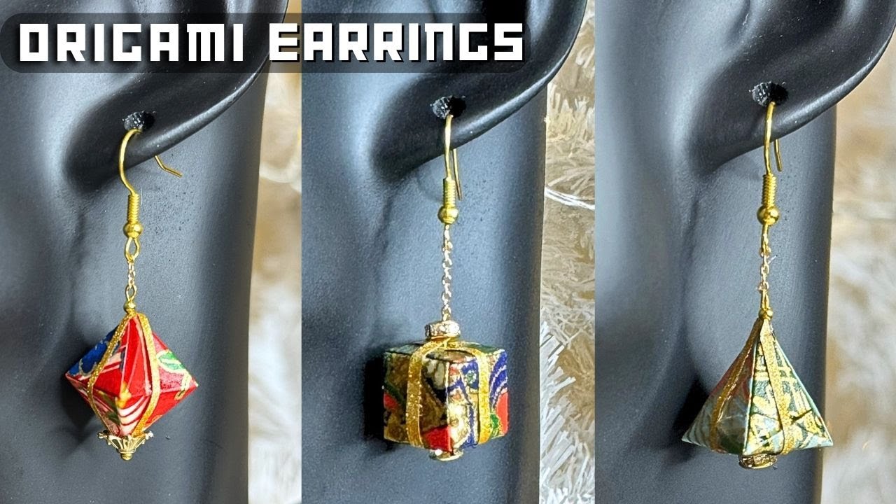 How to make Origami Earrings for Selling or Gifting