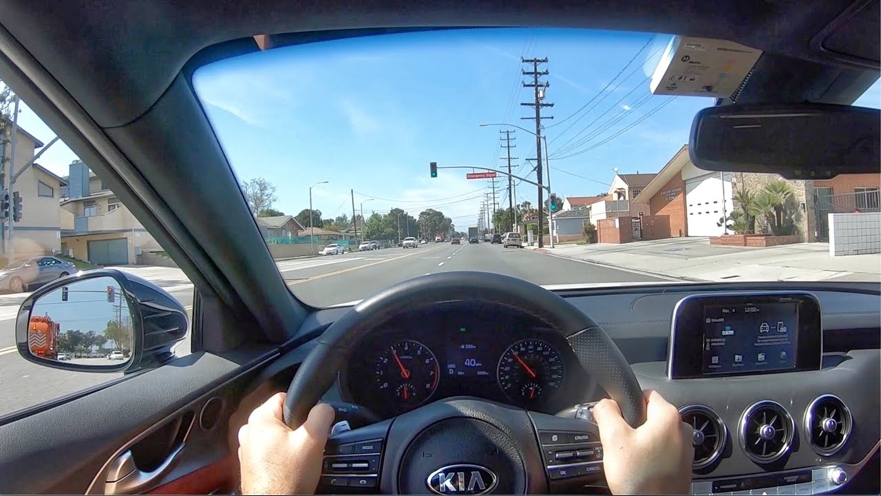 2020 Kia Stinger GT RWD V6 POV Test Drive (3D Audio)(ASMR)