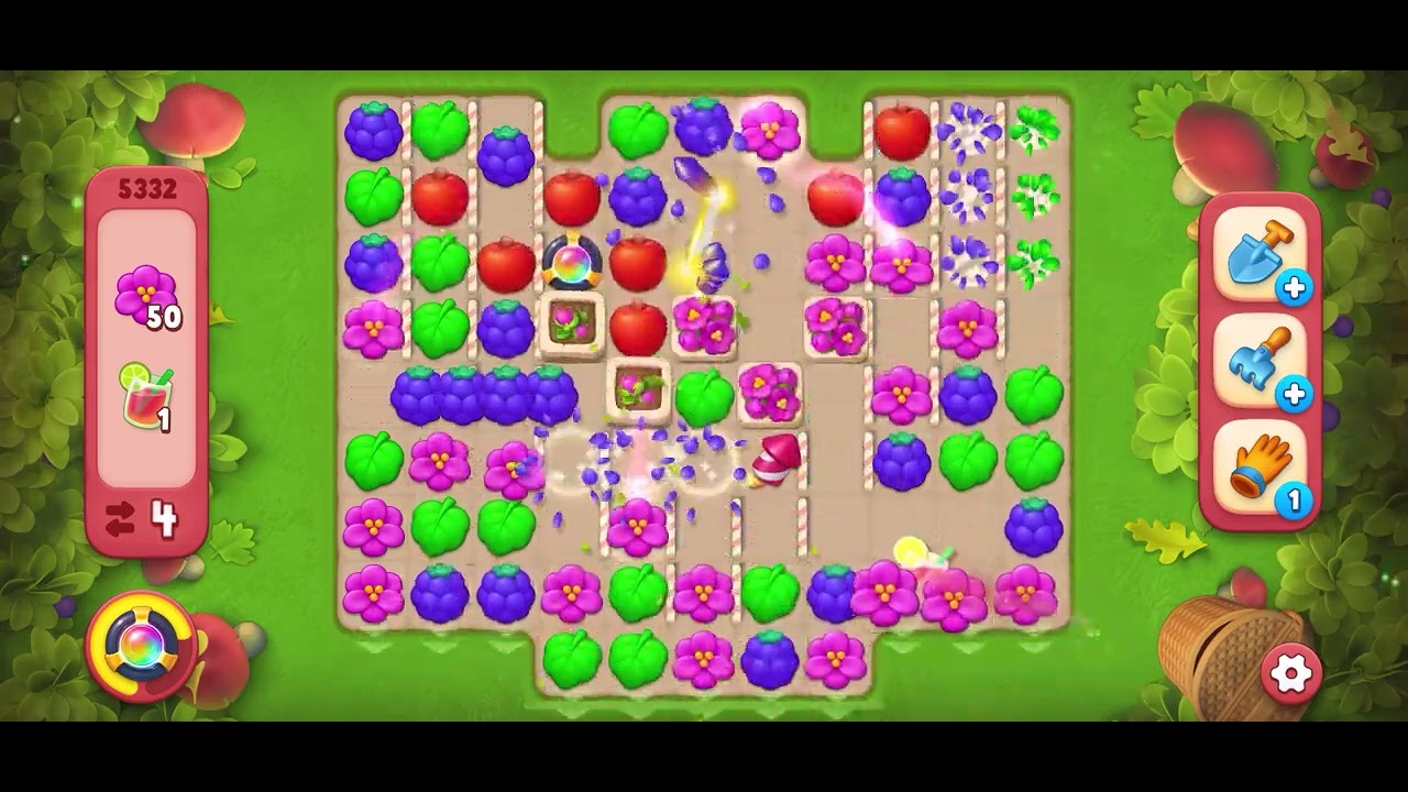 Gardenscapes level 5332 l Easy way to win l No extra moves l No power ups 