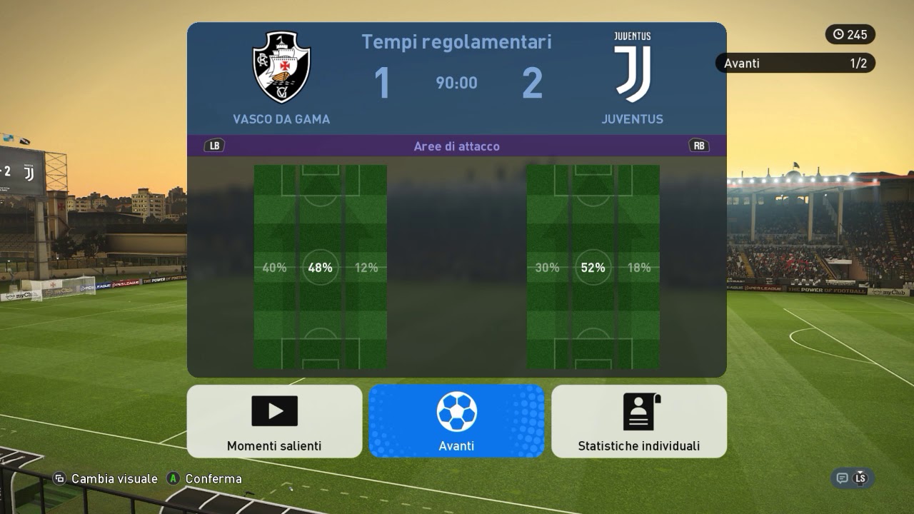 Vasco da Gama vs Juventus 1-2
