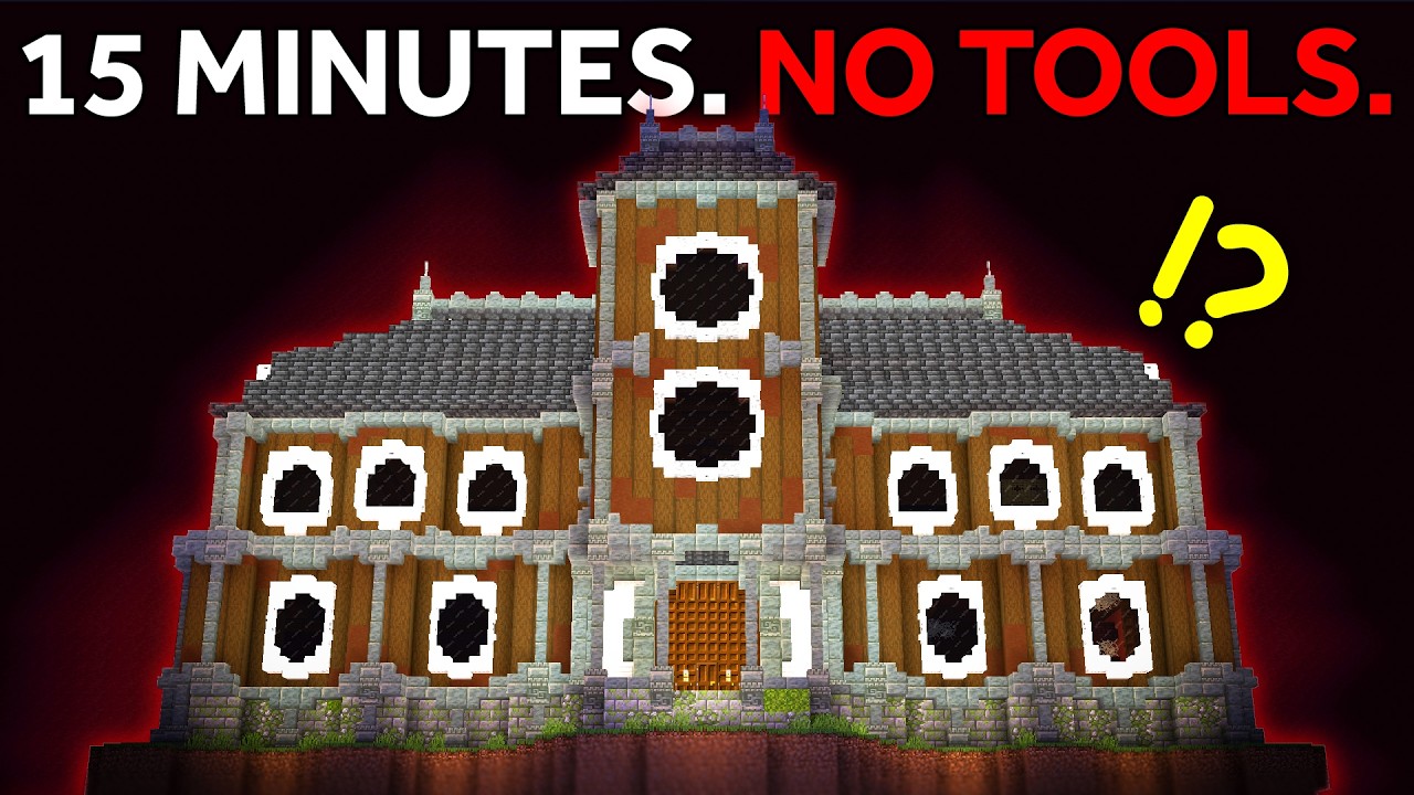 10 Builders vs. 1 Minecraft Haunted Mansion