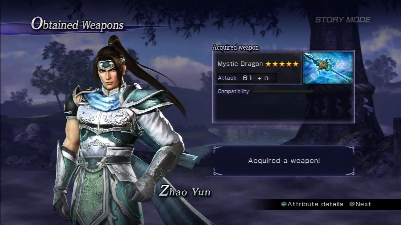 Warriors Orochi 3 Ultimate - Zhao Yun Mystic Weapon Guide