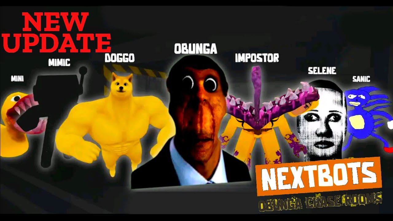 New update Nextbots Obunga Chase Rooms mobile gameplay android (update 2.27.0)