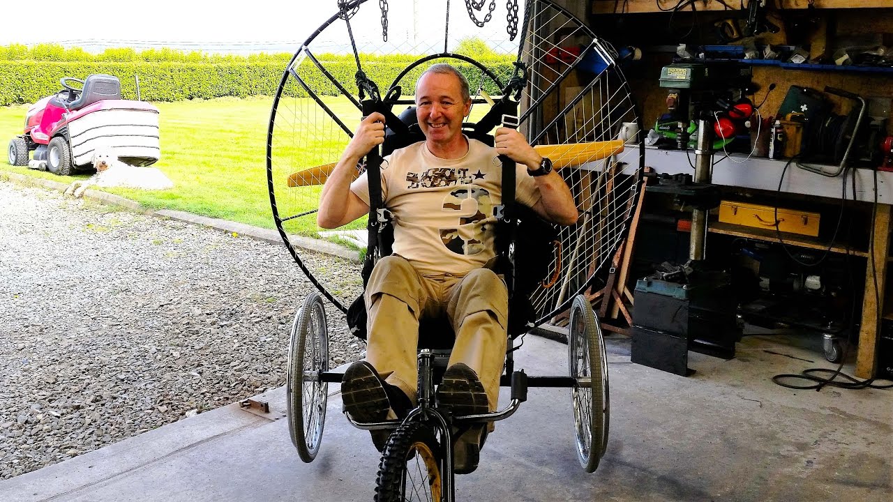 Paramotor trike .. Centre of Gravity Testing ..