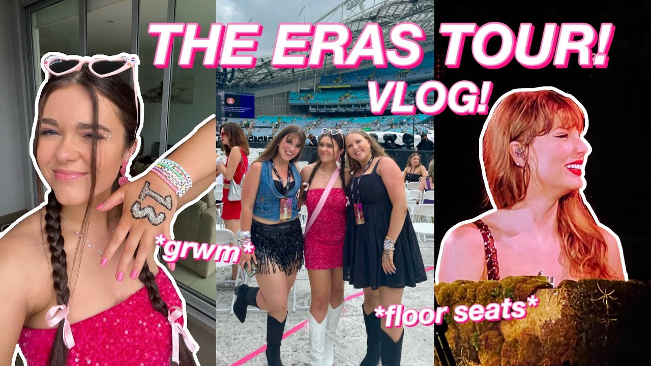 TAYLOR SWIFT ERAS TOUR VLOG! (get ready with me, VIP seats + concert footage!)